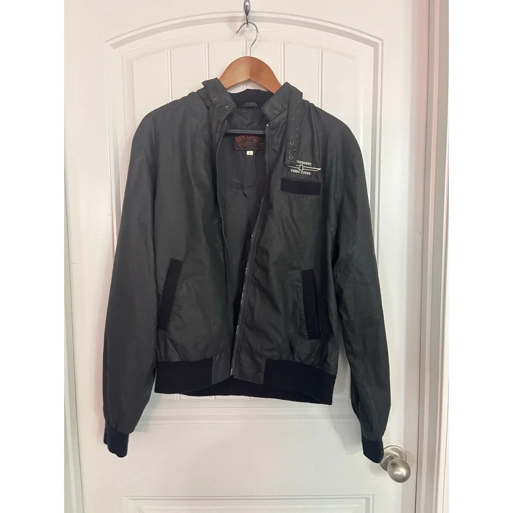 Upstream Racing Division Jacket Thunderbird Coupe Windbreaker Large Vintage 355